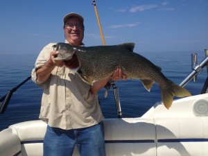 30 Lb Lake Trout from Stannard Rock in summer of 2014